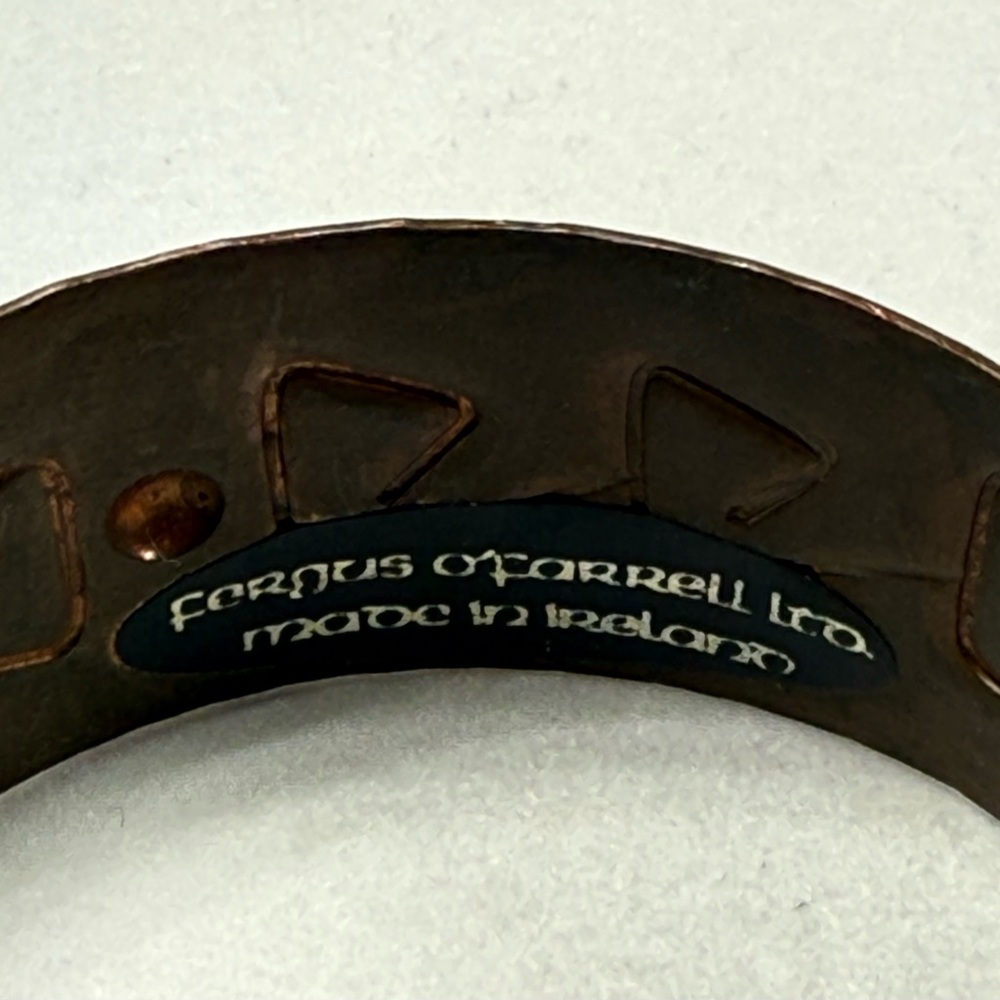 Vintage Ferguson O’Farrell Ltd Copper Bracelet. - Picture 4 of 5
